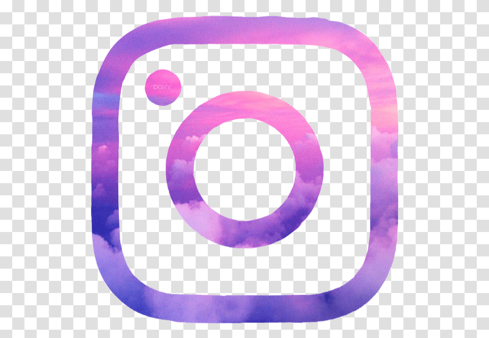 Instagram Aesthetic Logo Pink Purple Aesthetic Tumblr Instagram Logo, Alphabet, Number Transparent Png