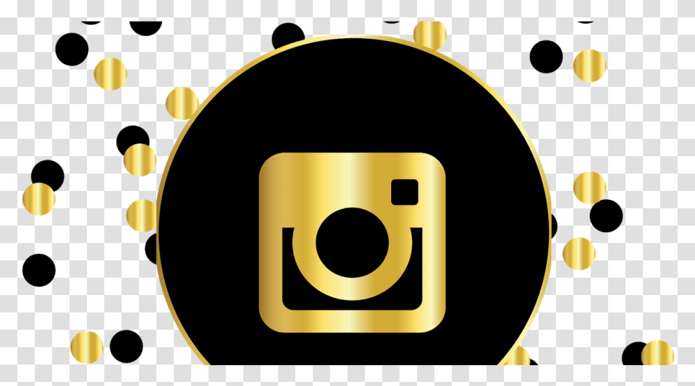 Instagram And Finstagram Instagram Logo Black And Gold, Number, Lamp Transparent Png