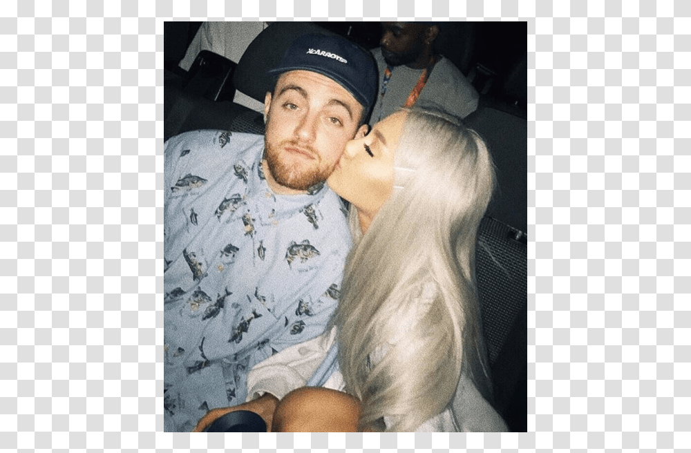 Instagram Ariana Grande And Mac Miller, Face, Person, Pillow Transparent Png