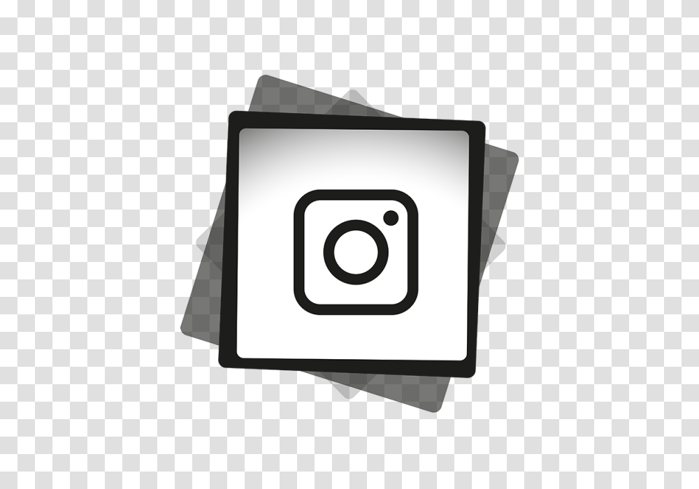 Instagram Black White Icon Social Media Icon And Vector, Camera, Electronics, First Aid, Webcam Transparent Png