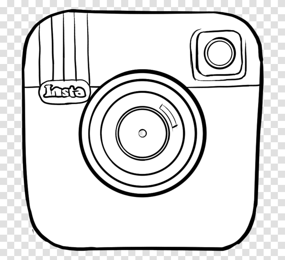 Instagram Captations Circle, Camera, Electronics, Digital Camera Transparent Png