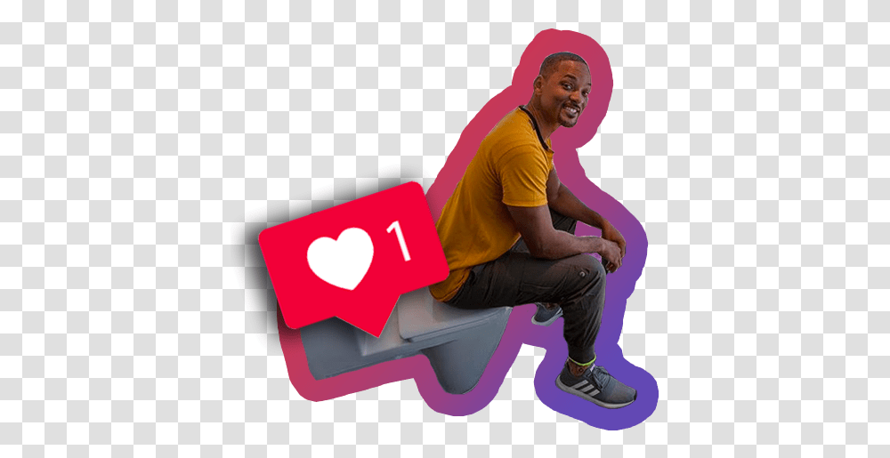 Instagram Celebrities To Lift Your Spirits Sitting, Person, Clothing, Kneeling, Pants Transparent Png