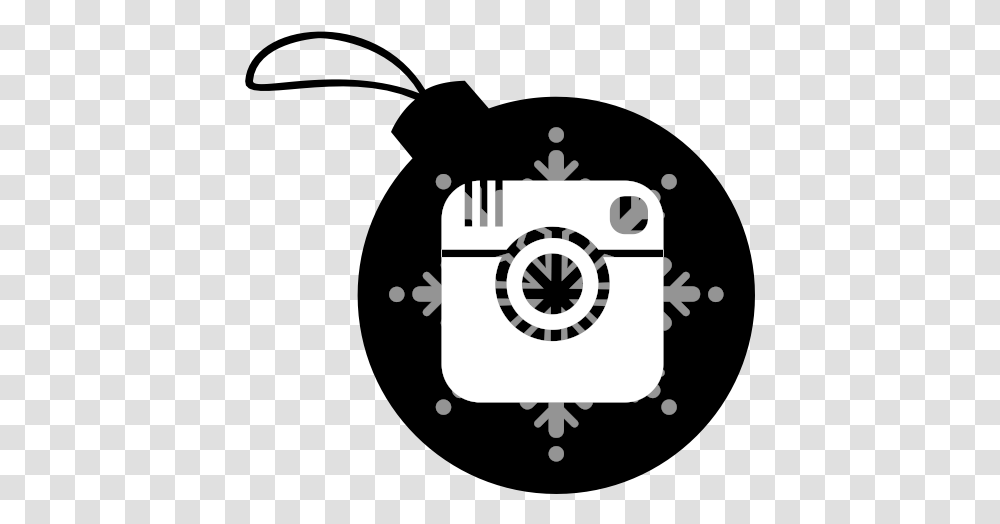 Instagram Christmas Ball Icon Spotify Christmas, Bomb, Weapon, Weaponry, Stencil Transparent Png