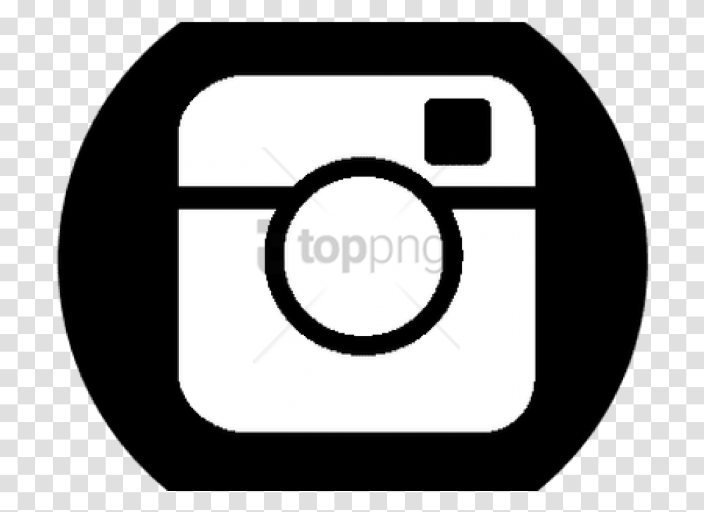 Instagram Circle Black Instagram Logo, Electronics, Camera, Digital Camera, Stencil Transparent Png