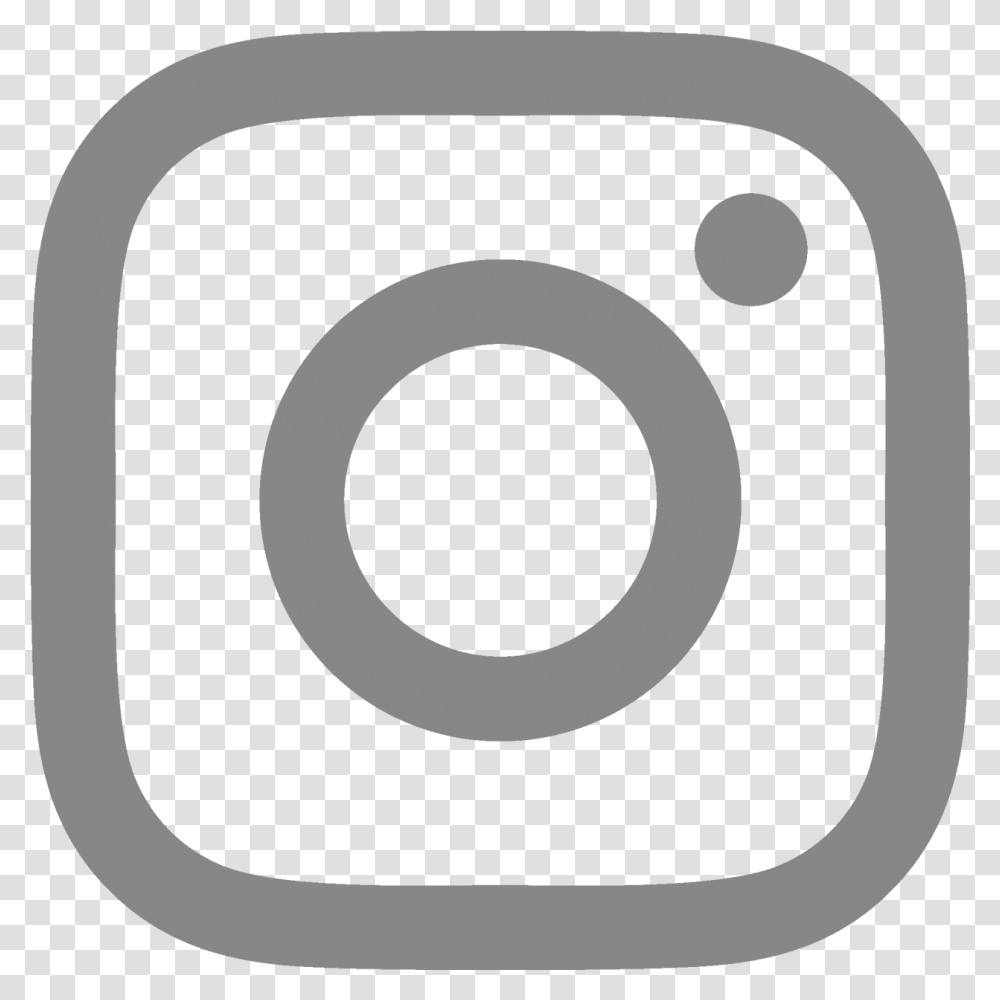 Instagram Clipart Instagram Logo Gray, Electronics, Number Transparent Png