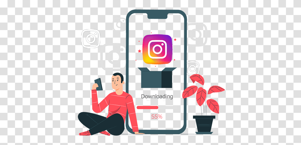 Instagram Downloader Helidosa Ag, Person, Poster, Advertisement, Text Transparent Png
