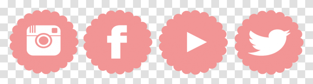 Instagram Facebook Youtube Twitter Icones Redes Sociais Rosa, Logo, Trademark Transparent Png