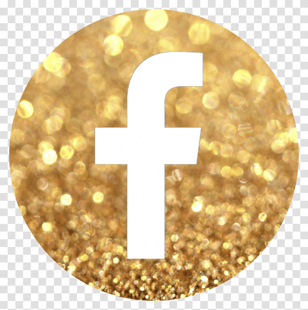 Instagram Gold Supportive Guru Social Media Icons Gold, Cross, Light Transparent Png
