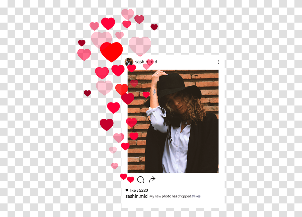 Instagram Growth Profile Heart, Apparel, Person, Human Transparent Png