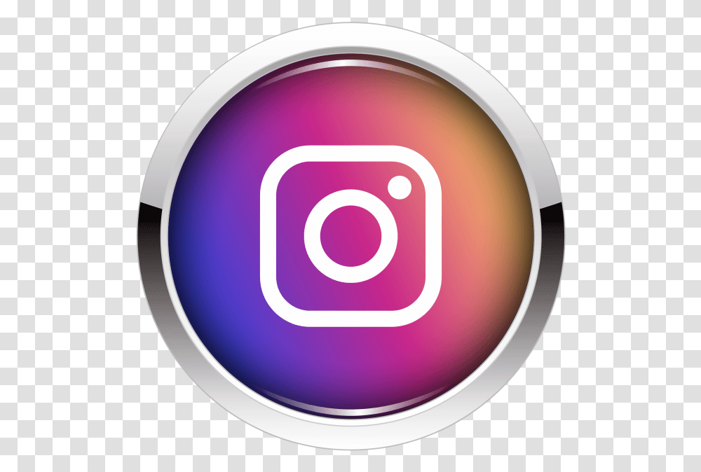 Instagram Icon Button Image Free Download Searchpngcom Circle, Graphics, Art, Electronics, Security Transparent Png