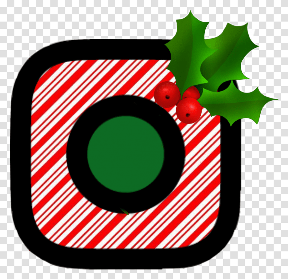 Instagram Icon Christmas Sticker By Heather Cain Dot, Label, Text, Plant, Symbol Transparent Png