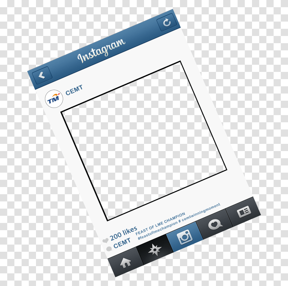 Instagram Image With No Background Instagram Pic Frame, Electronics, Computer, Phone, Hand-Held Computer Transparent Png