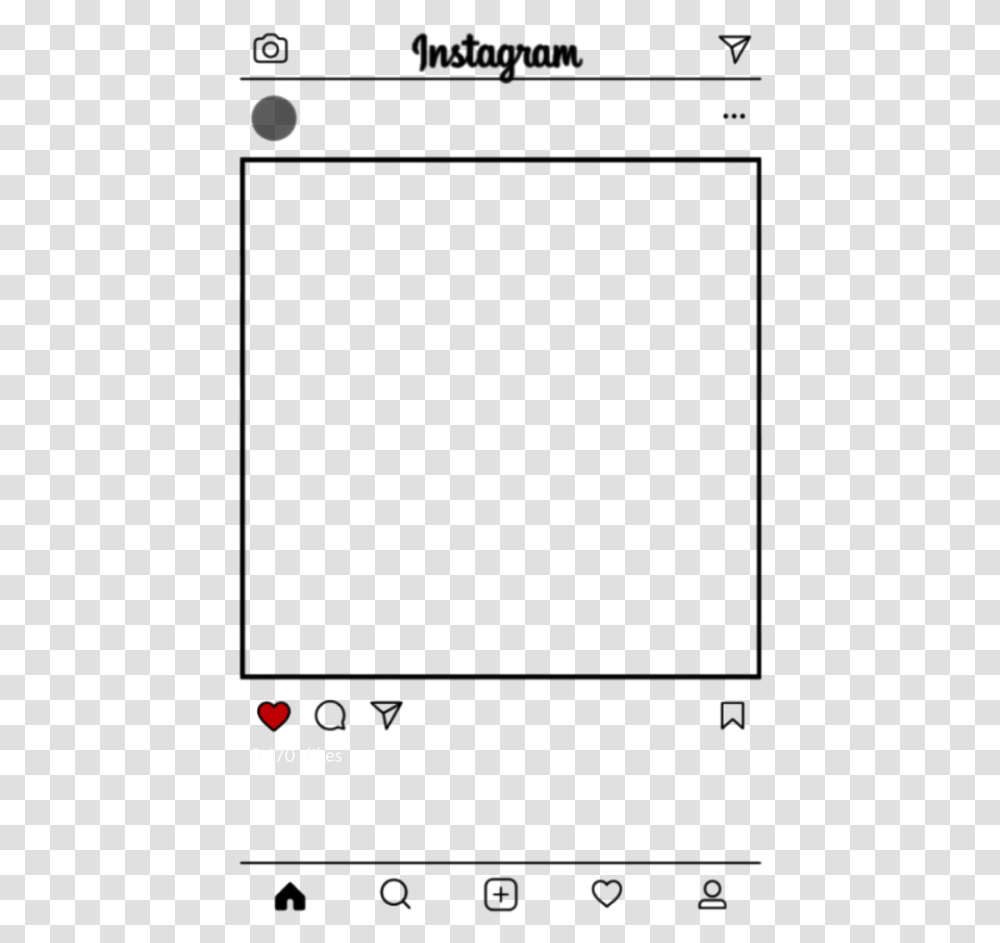 Instagram Instagram Frame Stiker Picsart Ig, Gray, World Of Warcraft Transparent Png