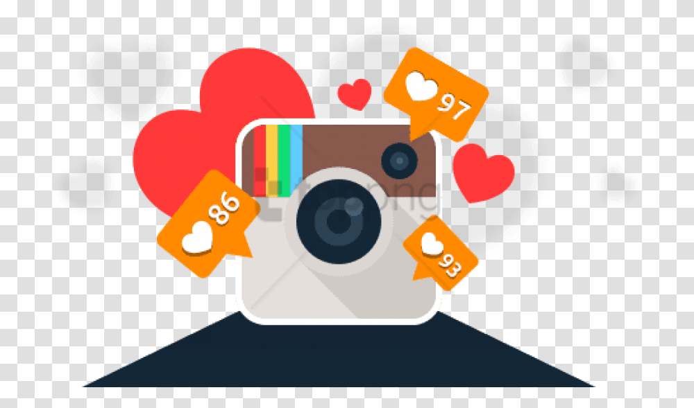 Instagram Logo Hd With Like Icon Instagram Likes And Comments, Camera, Electronics, Digital Camera, Webcam Transparent Png