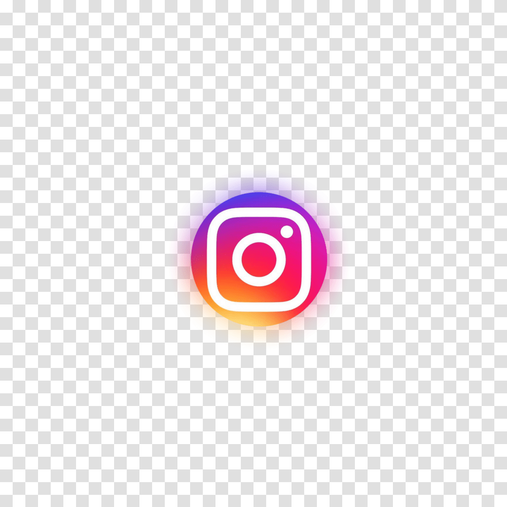 Instagram Logo Icon Neon Circle Instagam, Sphere, Light, Pill, Medication Transparent Png