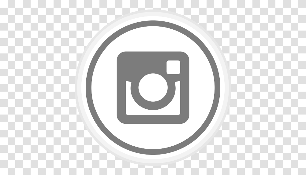 Instagram Logo Media Online Social Icon White Circle Instagram Logo, Text, Symbol, Machine, Spoke Transparent Png