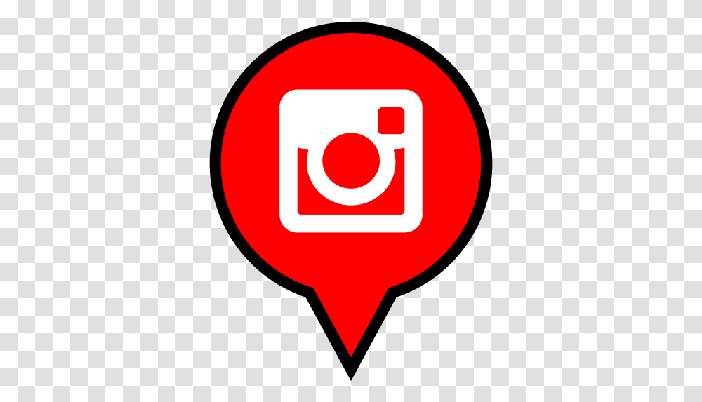 Instagram Logo Pin Icon Red Instagram Logo, Label, Text, Symbol, Diamond Transparent Png