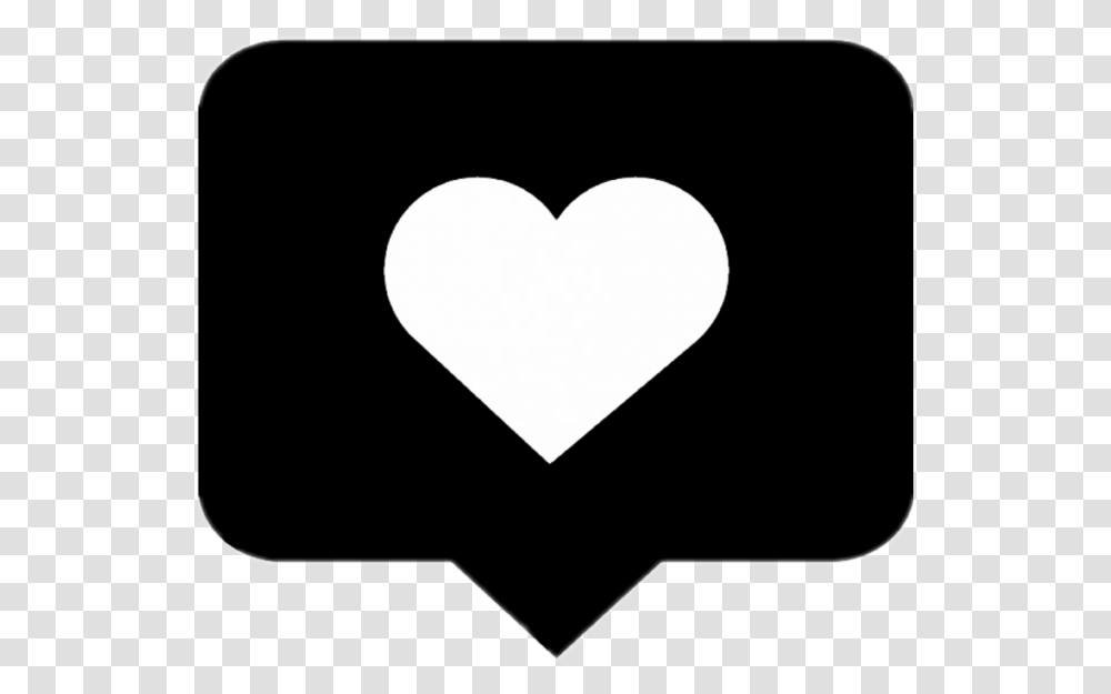 Instagram Love Heart Like Black Box Remix Instagram Like Black And White, Moon, Outer Space, Night, Astronomy Transparent Png