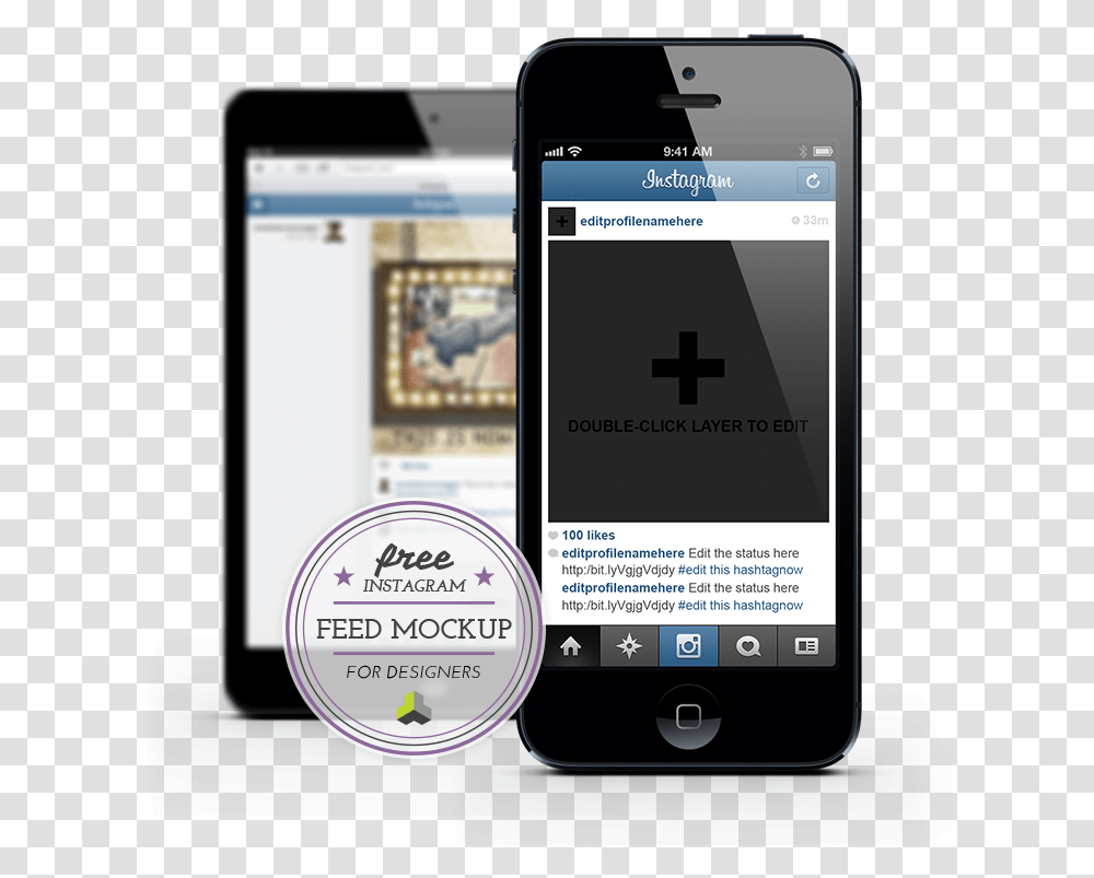 Instagram Mockup Instagram On Cell Phone, Mobile Phone, Electronics, Ipod, Iphone Transparent Png