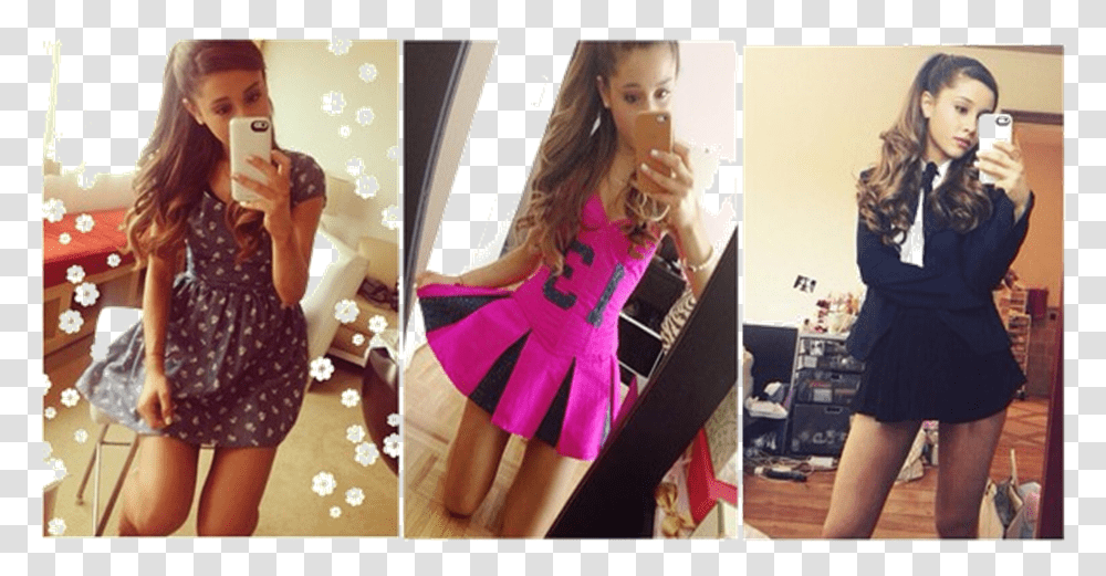 Instagram Outfit De Ariana Grande, Person, Dress, Female Transparent Png
