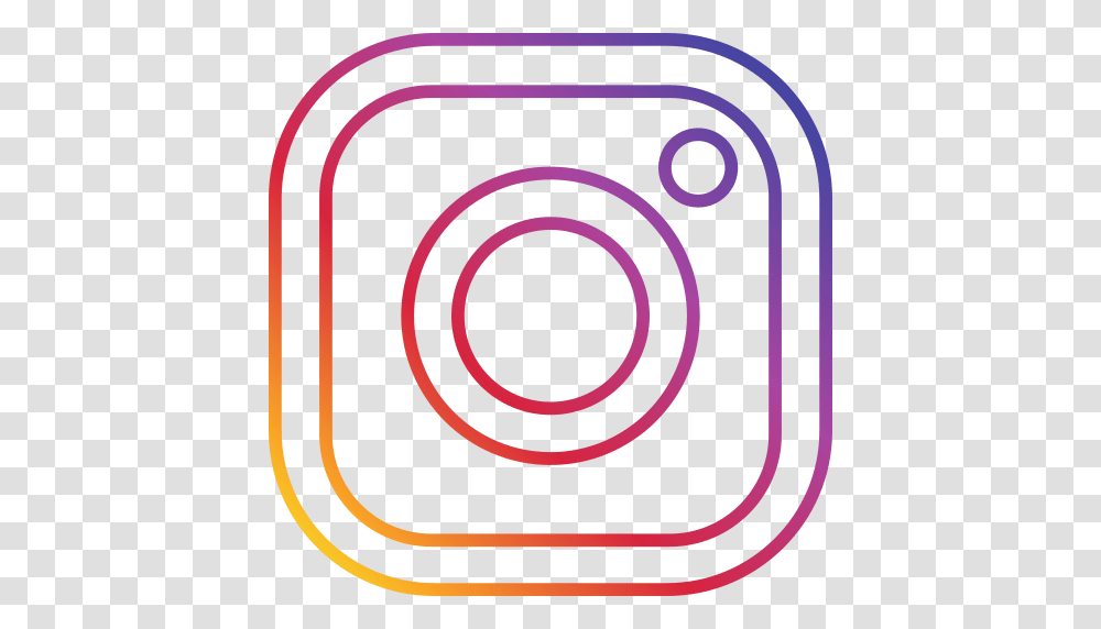 Instagram Photo Round Social Icon Free Of Neon Icons, Spiral, Logo, Trademark Transparent Png