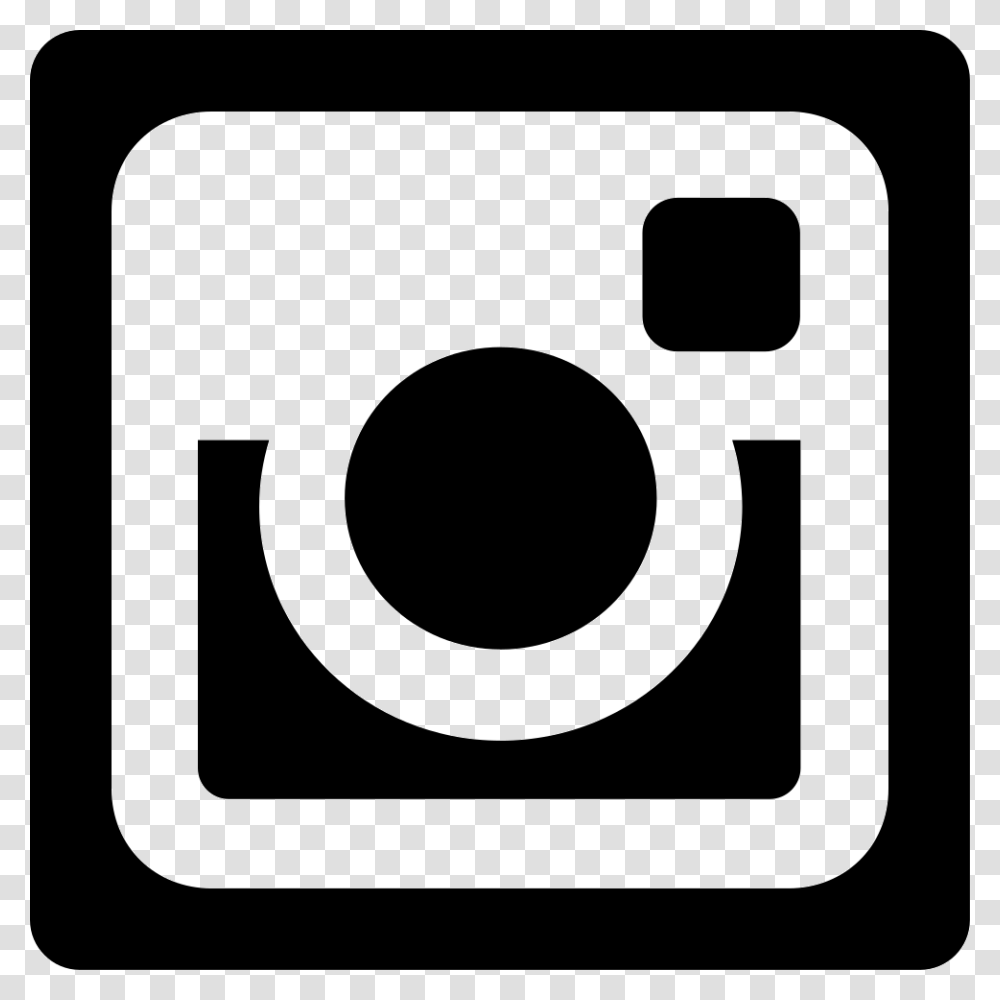 Instagram Social Network Logo Of Photo Camera Icon Free, Stencil, Trademark Transparent Png