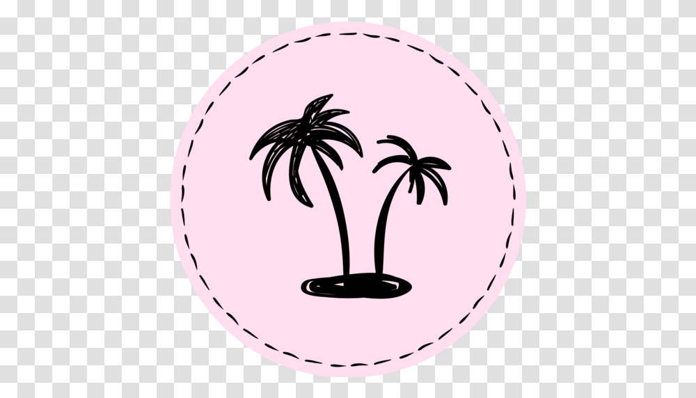 Instagram Stories Palms Beach Summer Holidays Free Icon Silhouette, Plant, Flower, Blossom, Tree Transparent Png