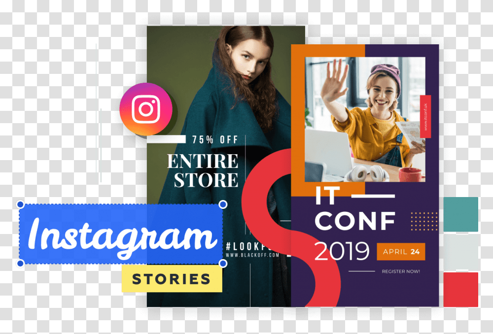 Instagram Story Maker Online Create Ig Video Stories Crello Happy, Poster, Advertisement, Flyer, Paper Transparent Png