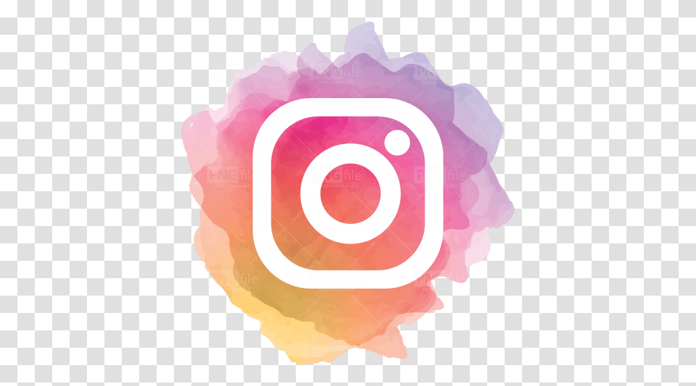 Instagram Watercolor Social Media Logo Photo 1037 Social Media Follow Us On Instagram, Plant, Text, Flower, Blossom Transparent Png