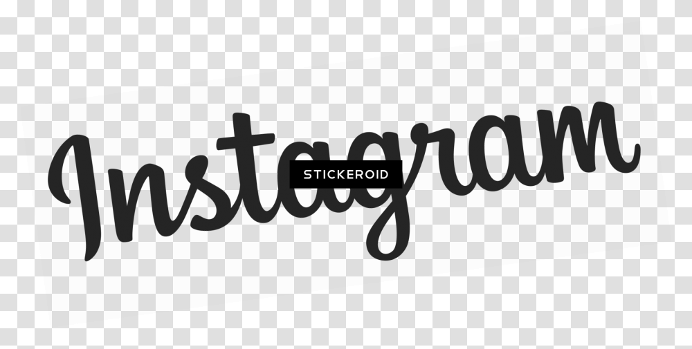 Instagram White Writing Download Calligraphy, Alphabet, Logo Transparent Png