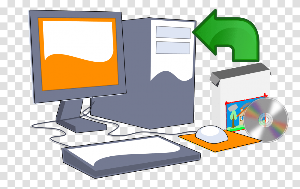 Install Clip Art, Computer, Electronics, Pc, Desktop Transparent Png