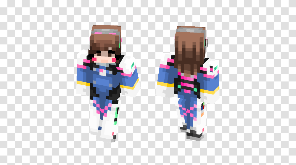 Install D Va, Toy, Minecraft, Robot Transparent Png