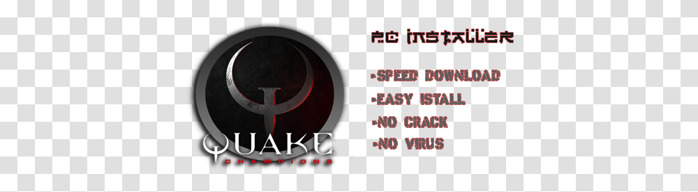 Install Games Language, Quake, Text, Poster, Advertisement Transparent Png