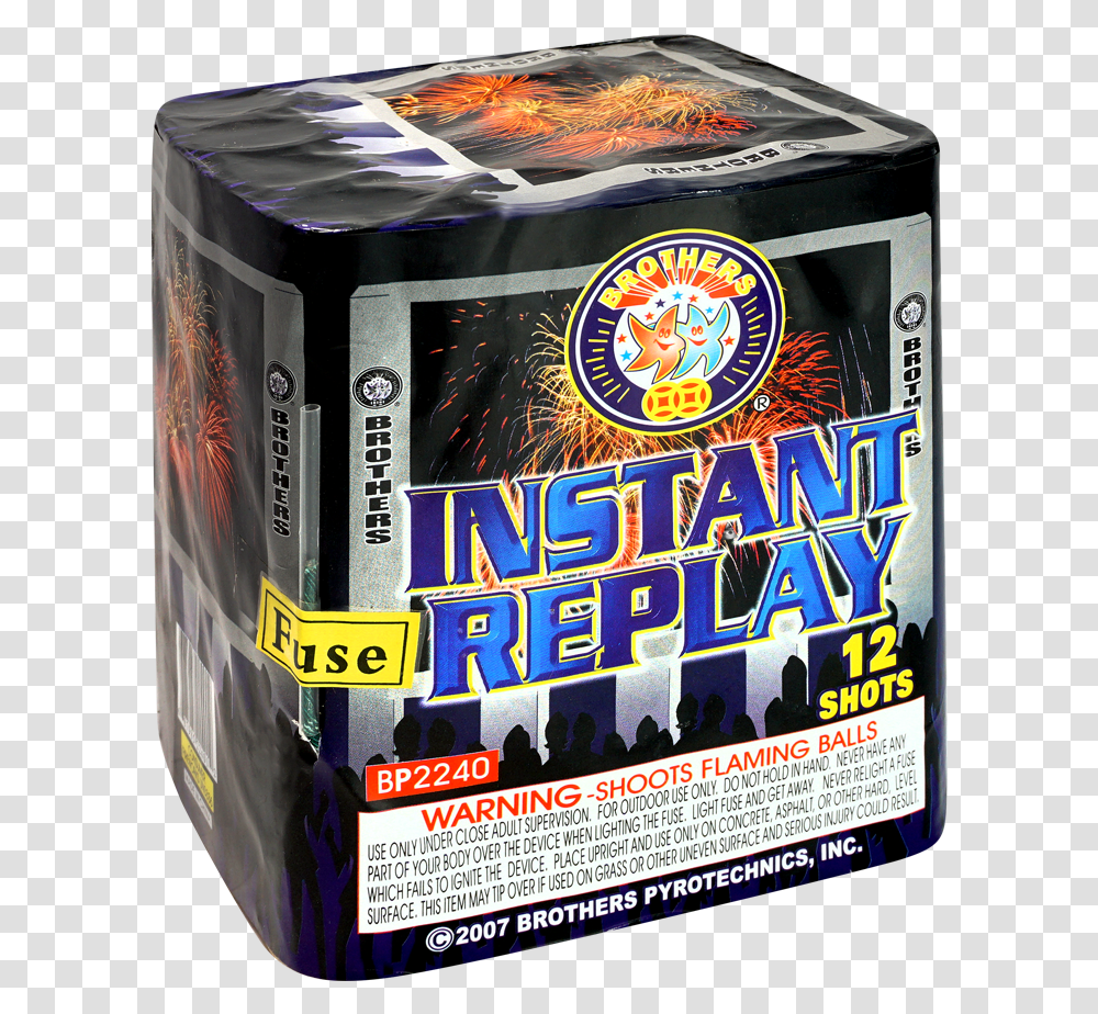 Instant Replay Firework Download, Advertisement, Poster, Label Transparent Png
