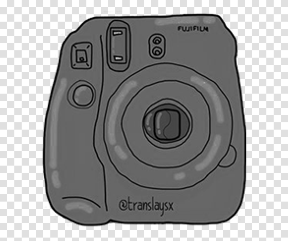 Instaxmini Black Tumblr Instax Camera Clip Art, Electronics, Digital Camera, Camera Lens, Dryer Transparent Png