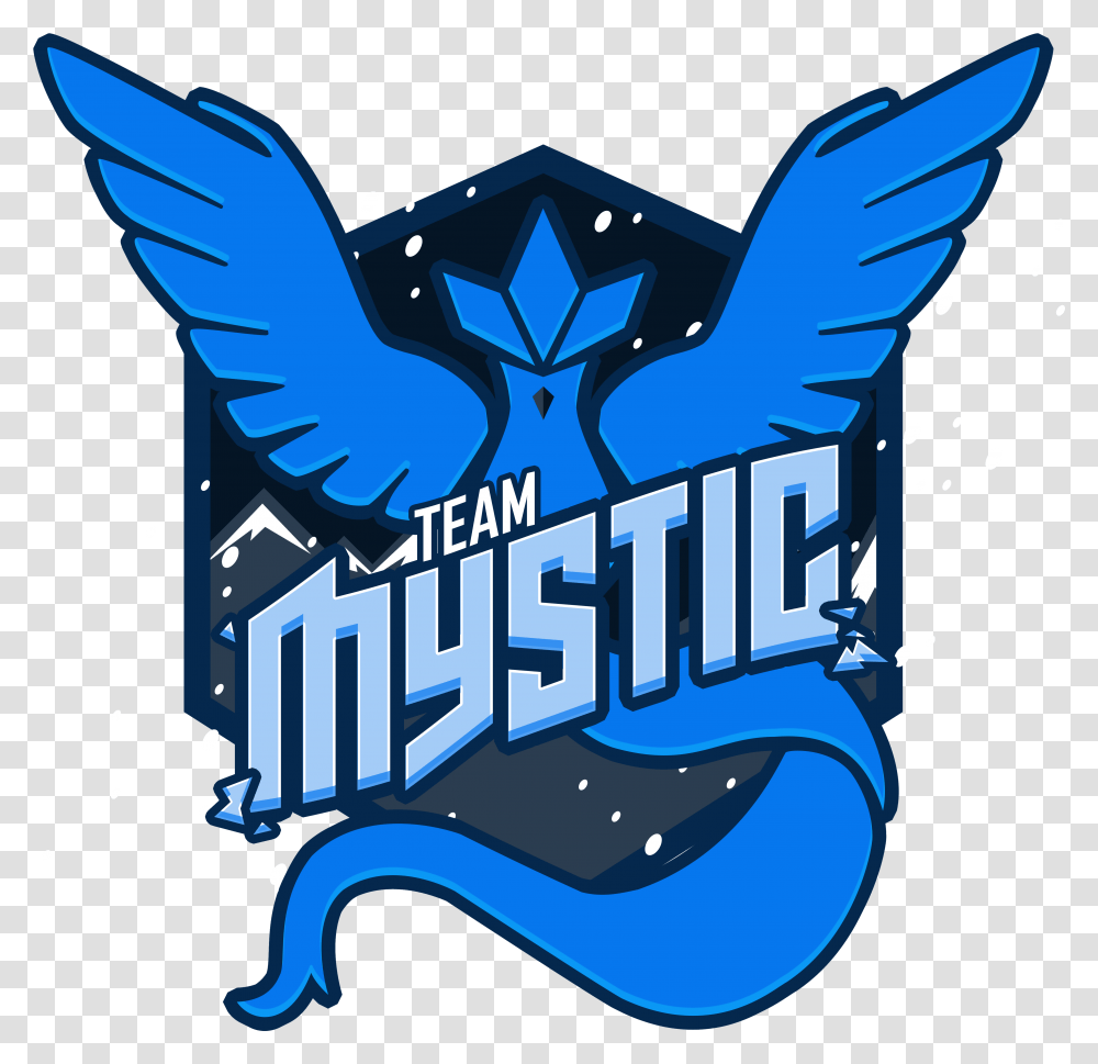 Instinct Trainer Here Thought I Might Pokemon Go Team Mystic Logo, Symbol, Jay, Bird, Animal Transparent Png