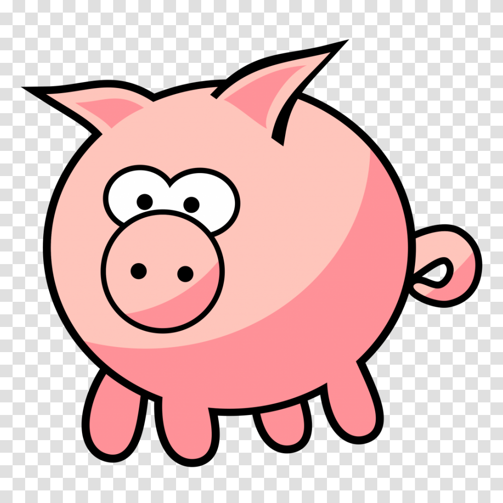 Instructive Cartoon Image Of A Pig Clipart Extrabonplan, Mammal, Animal, Hog, Piggy Bank Transparent Png