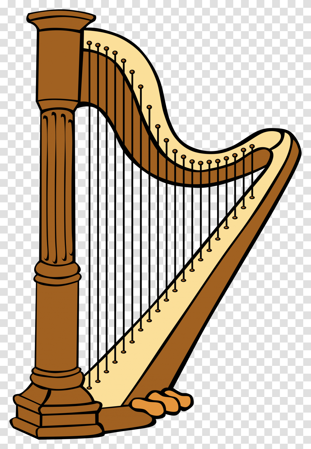 Instruments Clipart Harp Harp Clipart, Musical Instrument, Hammer, Tool, Sink Faucet Transparent Png