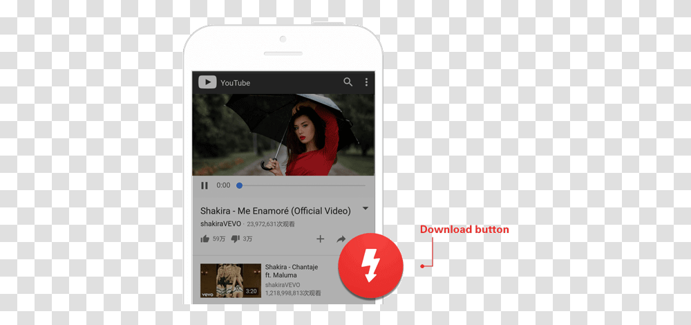 Instube Youtube Downloader How To Download Free Videos Instube Camera Phone, Clothing, Apparel, Person, Human Transparent Png