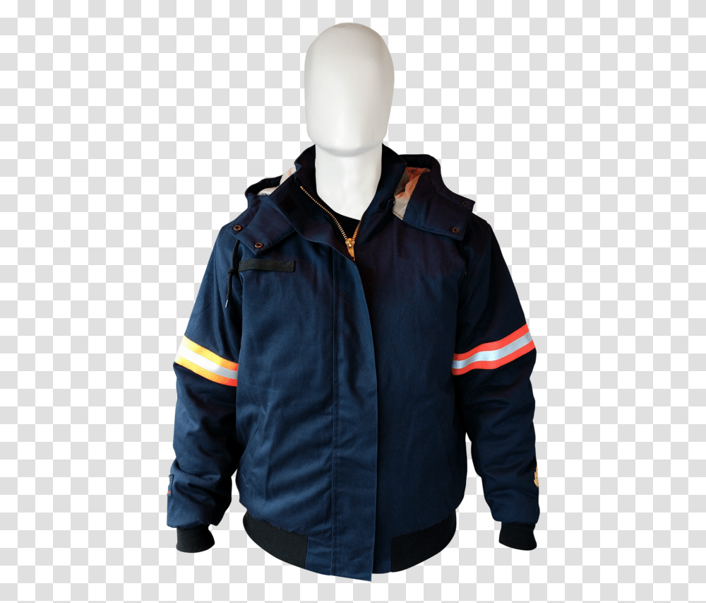 Insulated Navy Jacket Fr And Arc Rated Cat4 Pocket, Apparel, Person, Human Transparent Png
