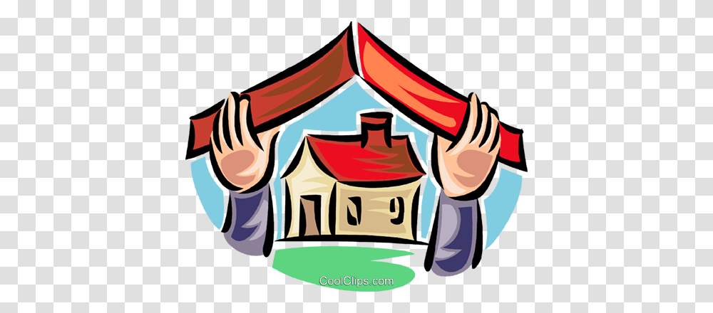 Insurance Coverage On A House Royalty Free Vector Clip Art, Leisure Activities, Hand Transparent Png