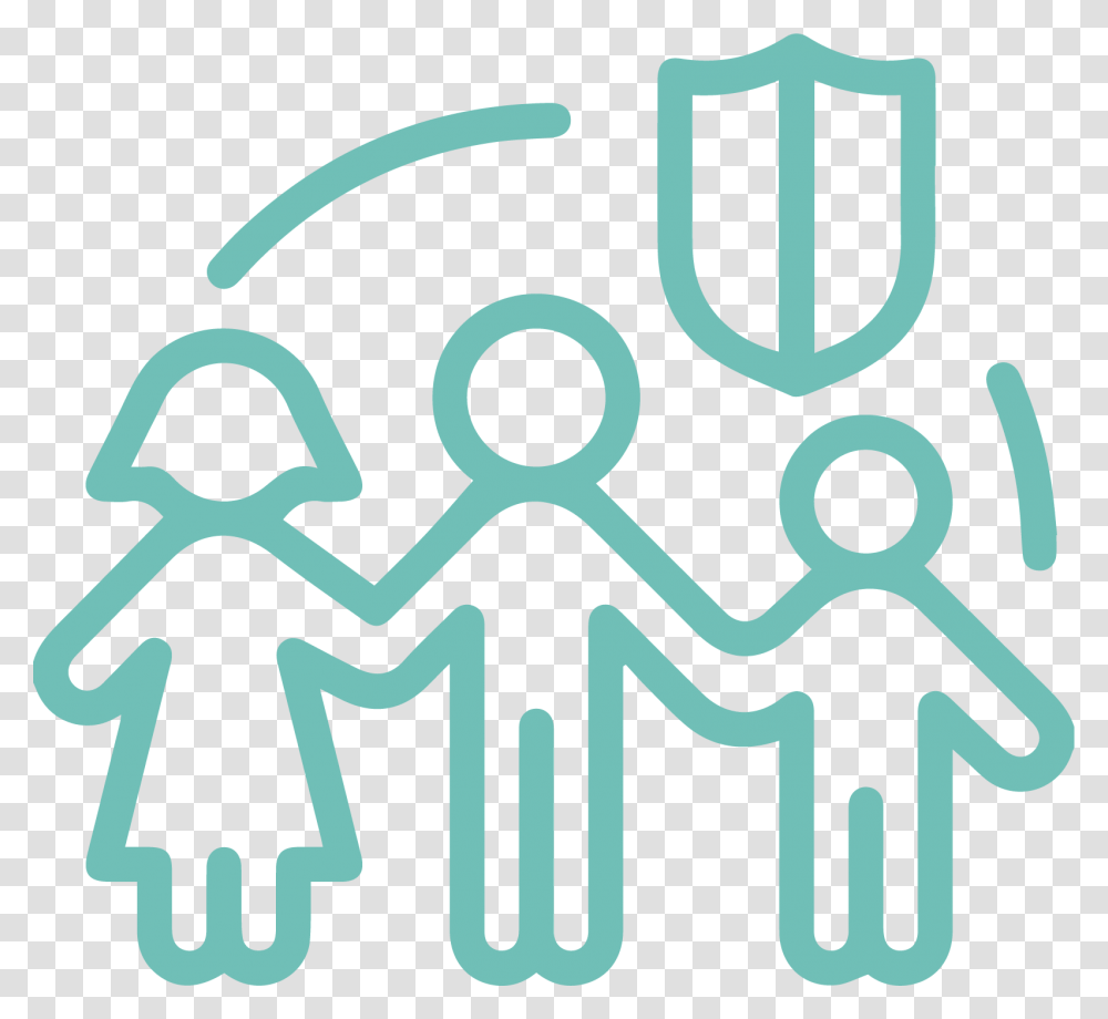 Insurance Family Security Icon, Crowd, Hand Transparent Png