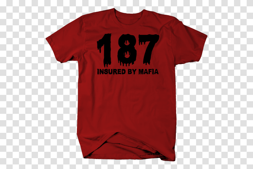 Insured By Mafia Dripping Blood Tshirt Ebay Short Sleeve, Clothing, Apparel, T-Shirt, Jersey Transparent Png