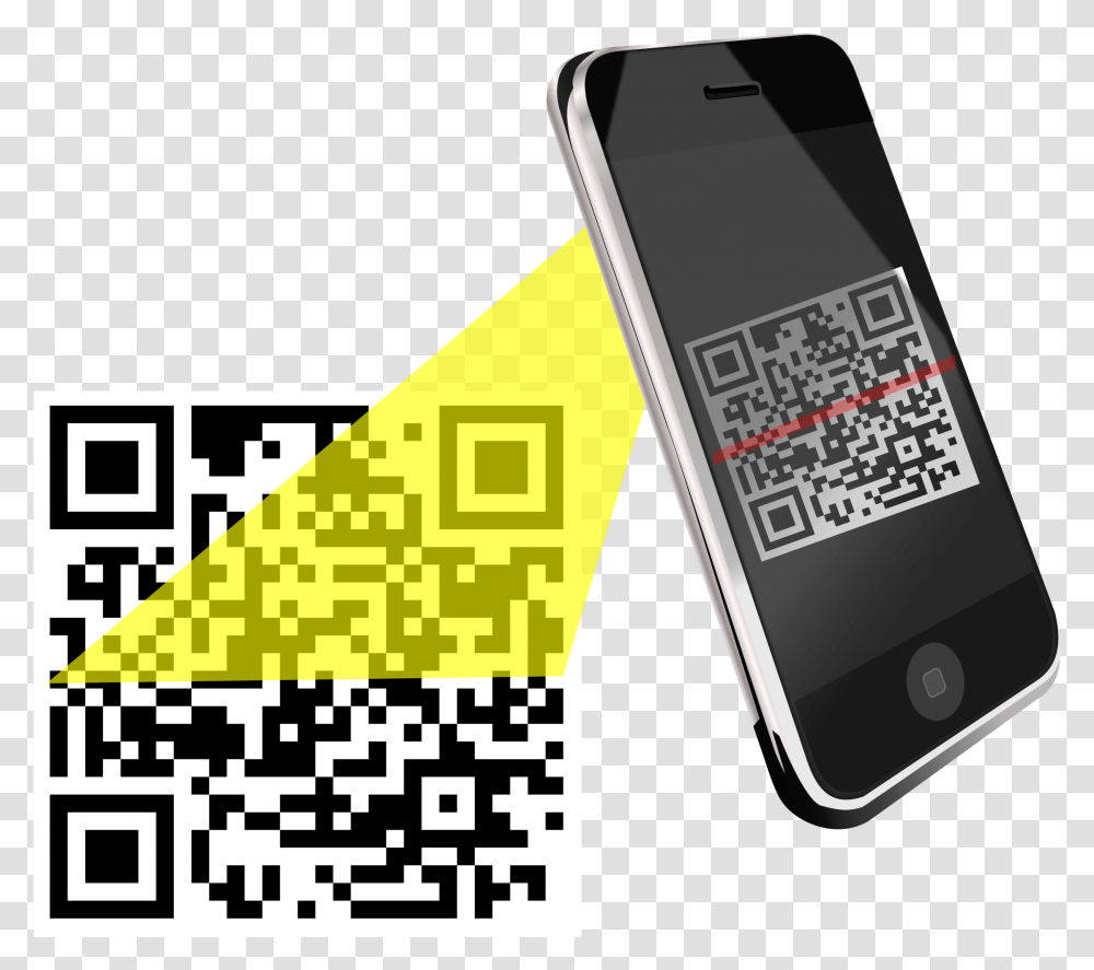 Integraci Qr Scan Phone Scanning Qr Code Transparent Png