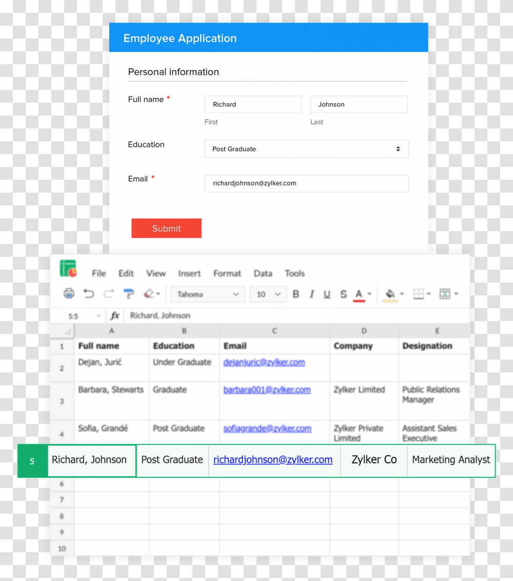 Integrate Zoho Sheet With Zoho Forms, Page, Menu, File Transparent Png