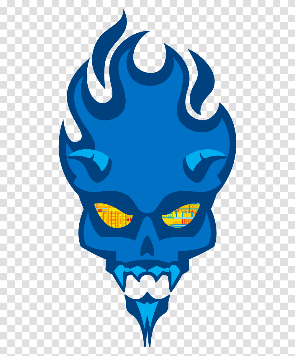 Intel Devils Canyon Skull Logo Techgage, Alien, Mask, Mammal, Animal Transparent Png