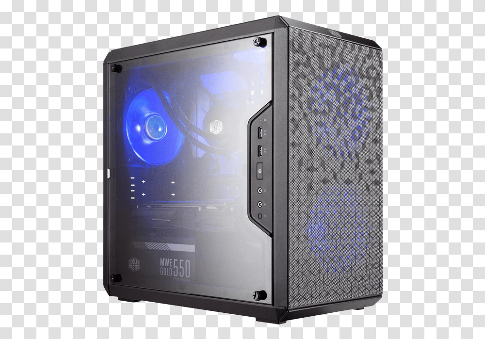 Intel H370 Mini Tower Pc Cooler Master Masterbox, Electronics, Computer, Computer Hardware, Mobile Phone Transparent Png