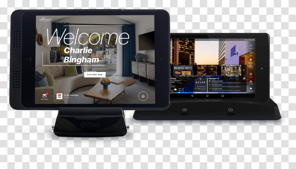 Intelity In Room Tablets Hotel Room Tablet, LCD Screen, Monitor, Electronics, Display Transparent Png