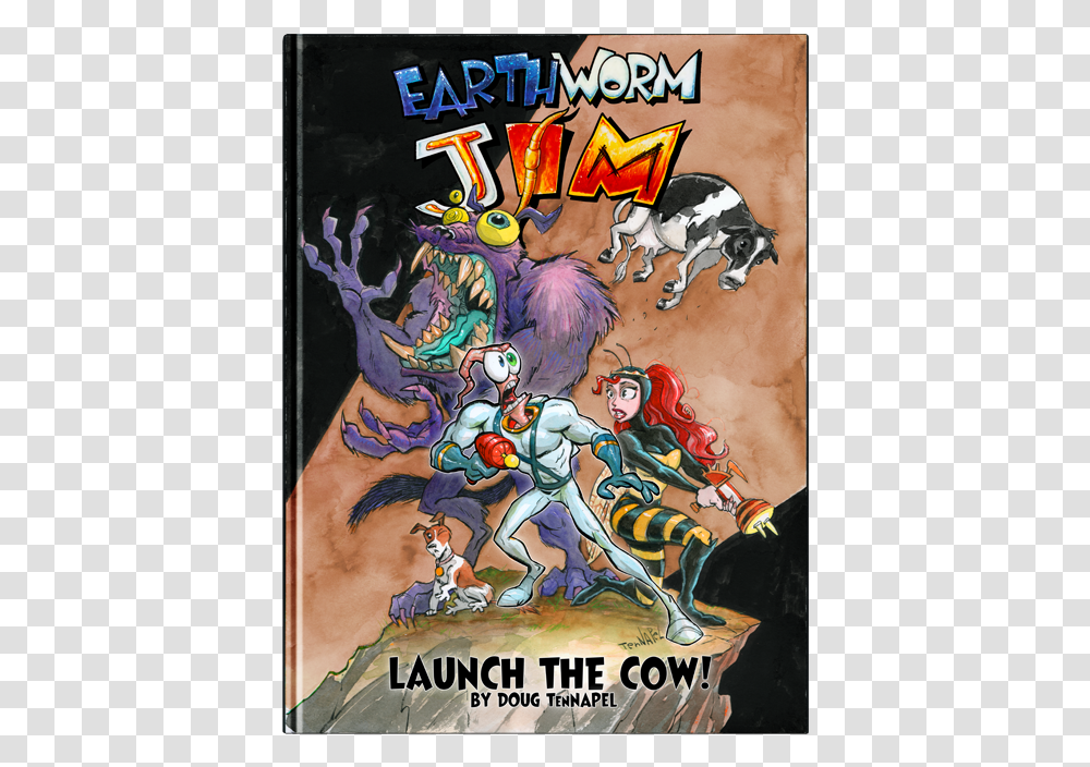 Intellivision Amico Earthworm Jim, Poster, Advertisement, Comics, Book Transparent Png