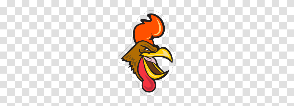 Intense Gamecock Mascot Sticker, Fire, Light, Flame Transparent Png